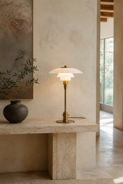 Tiered Opal Glass PH Table Lamp