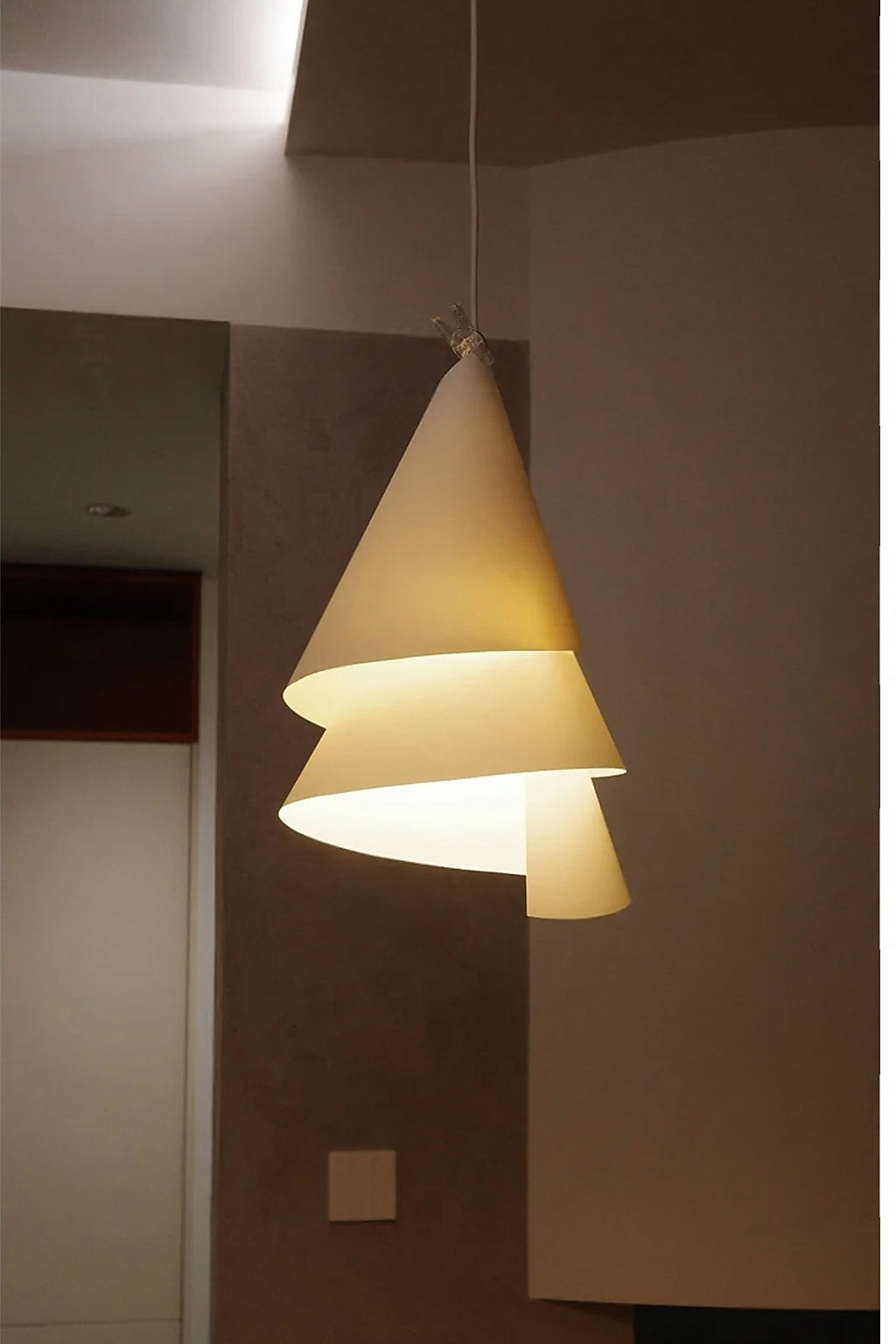 
Spiral Paper Pendant Light