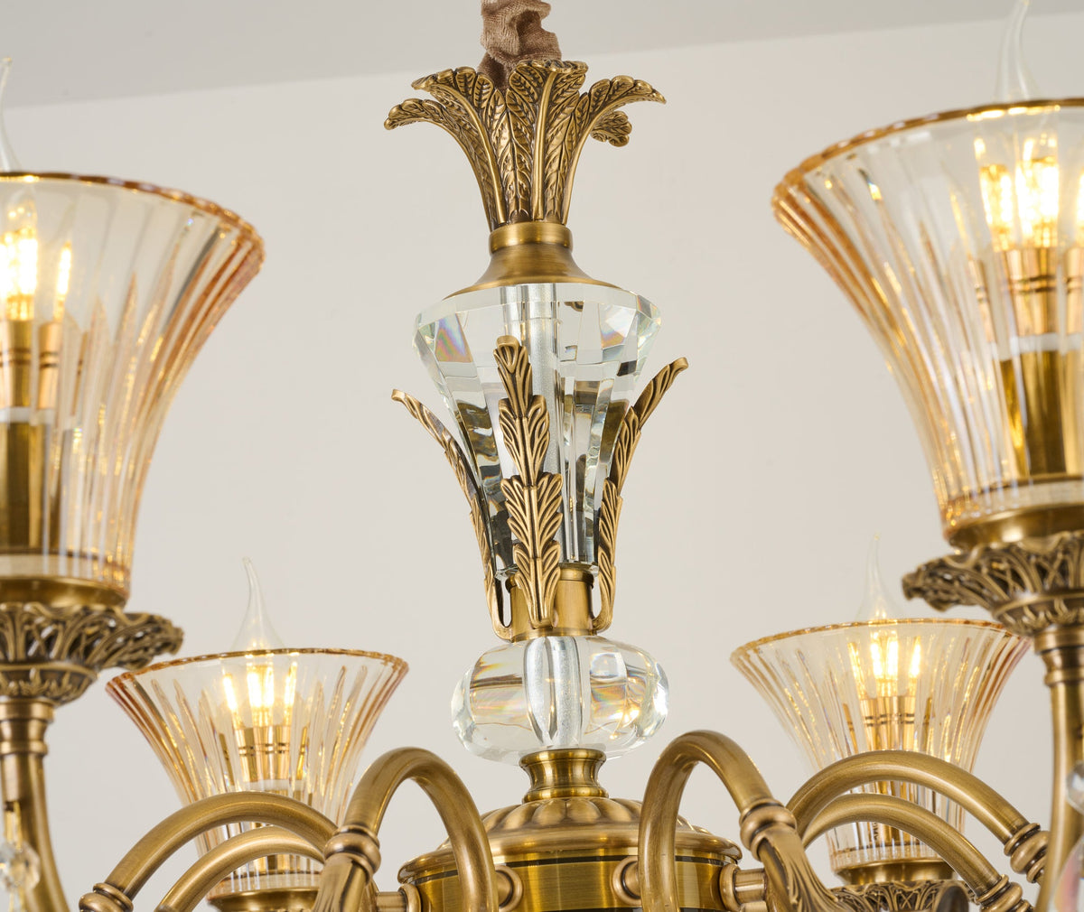 
Verelisse Champagne Fluted Glass Chandelier