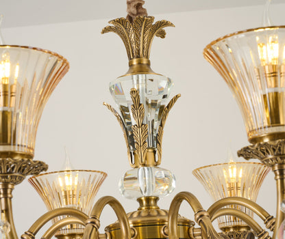 Verelisse Champagne Fluted Glass Chandelier