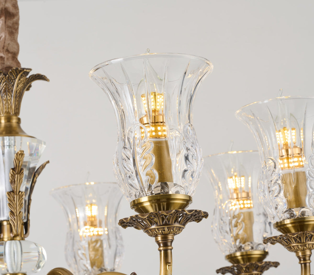 
Vitrelaine Clear Hurricane Glass Chandelier