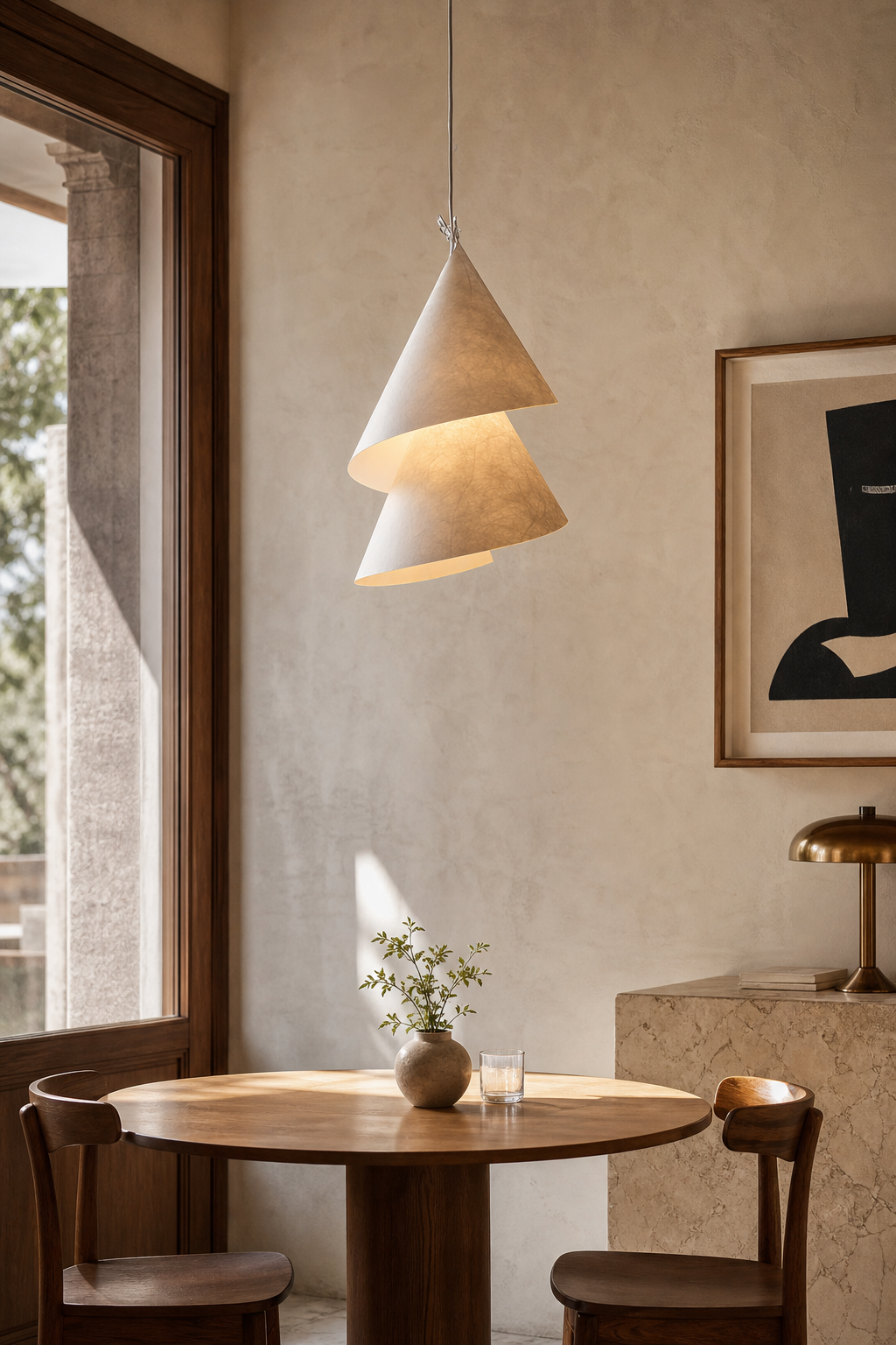 
Spiral Paper Pendant Light