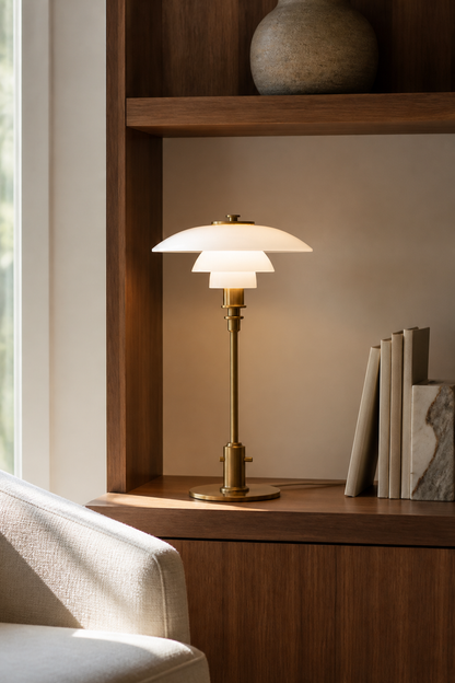 Tiered Opal Glass PH Table Lamp