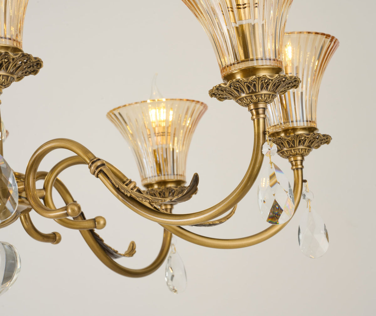 
Verelisse Champagne Fluted Glass Chandelier