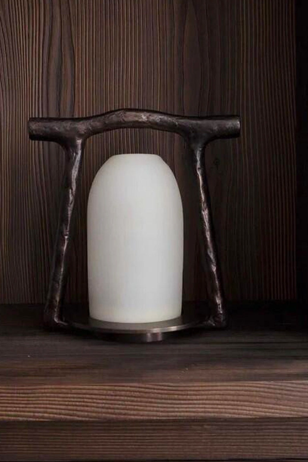
Sculptural Alabaster and Cast Brass Table Lamp