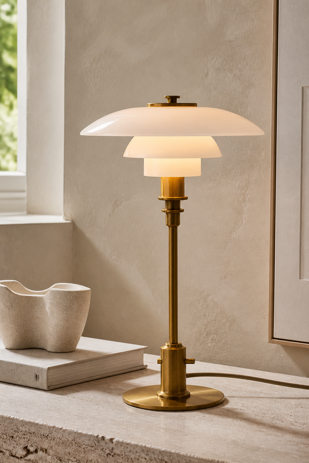 
Tiered Opal Glass PH Table Lamp