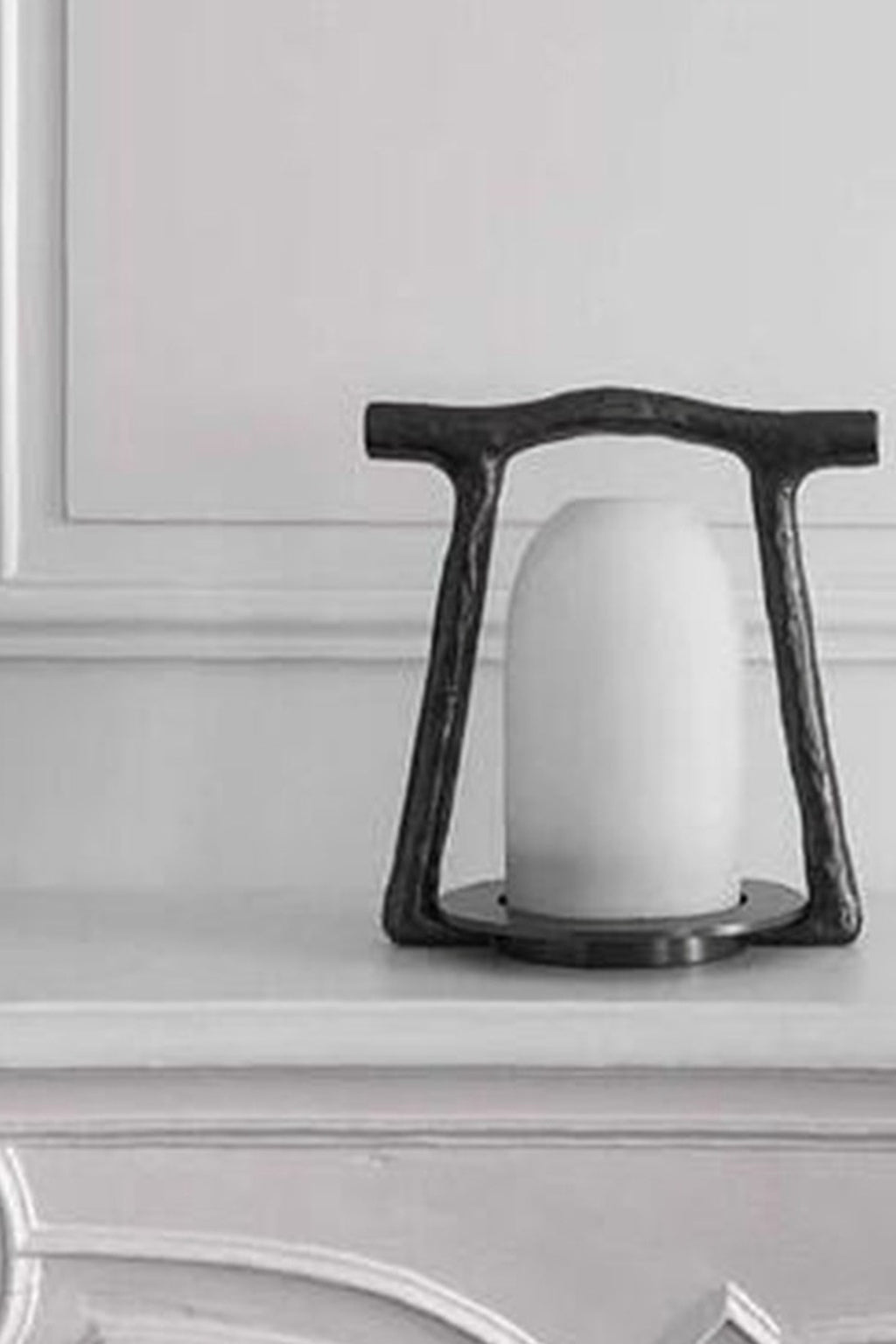 
Sculptural Alabaster and Cast Brass Table Lamp
