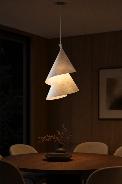 Spiral Paper Pendant Light