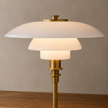 Tiered Opal Glass PH Table Lamp