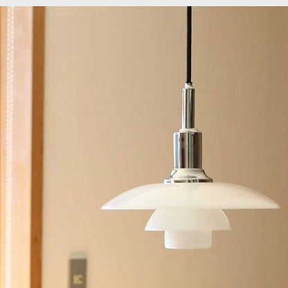 Three-Tier Opal Glass Pendant Light